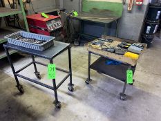 (2) Portable Cart Tables, with Assorted Tooling (LOCATED IN CORRY, PA)