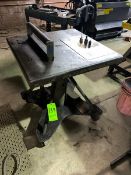 Portable Adjustable Shop Table, Mounted on Portable Frame (LOCATED IN CORRY, PA)