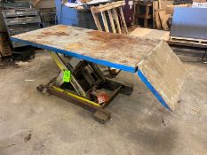 Autoquip Scissor Table, Max. Load 3,000 lbs., M/N 24S25, Table Top Dims.: Aprox. 72” L x 36” W