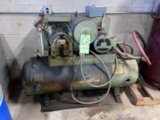 Ingersoll-Rand 7.5 hp Air Compressor, M/N 253-7D3, S/N 30T 457638, with Horizontal Air Receiver