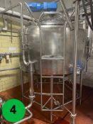 Processing Tank, Insulated;650 gal; CIP; Cooling, Heating; 4
