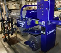 Semens J-Press JWI US Filter, FIlter Press 630MM Gasketed 21-Plates, 6 Cu.Ft. Expandable to 8 Cu.Ft