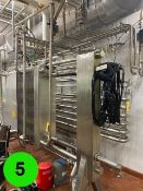 Pasteurizer 5400 gal/hr. Model R51, WO #28222 with ballast tank, hold tube 2 1/2