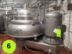 Westfalia Separator; Model: SIH 10007; Serial: 1636877; Capacity 3500 l/h (Loading Fee $1,500) (