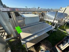 (2) S/S Tables, 1- Mounted on Casters