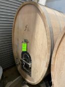 10BBL White Oak Oval Horizontal Foeder. Manufactured by Foeder Crafters of America. Front Man Doors.