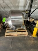 66 gallon (250 liters) 316L Stainless Stell Kettle, manufactured by Walker. Shell rated 60 psig @