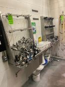 Lot of Assorted S/S Fittings, Includes Clamps & Other Clamp Type Fittings (LOCATED IN FREDERICK,