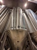 200 BBL Vertical Cone Bottom 304 Stainless Steel Jacketed Vessel. Manufactured by JV Northwest (ICC)