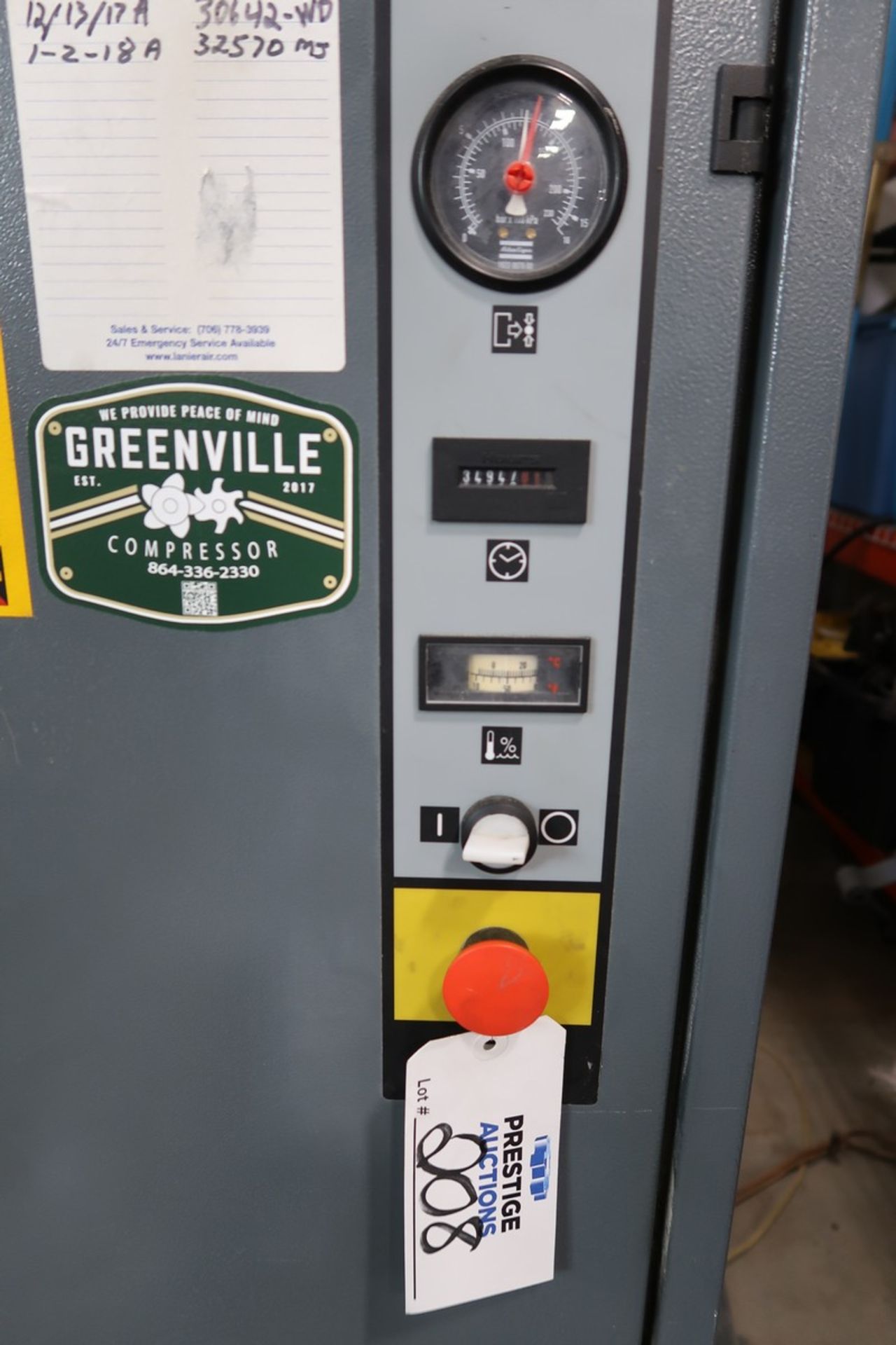 2005 Atlas Copco Model GX11 Air Compressor - Image 2 of 5