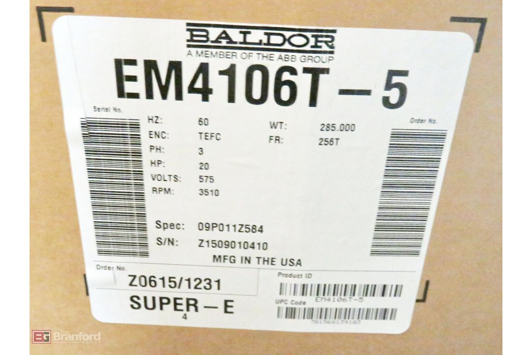 Baldor 20-HP electric motor - Image 4 of 4
