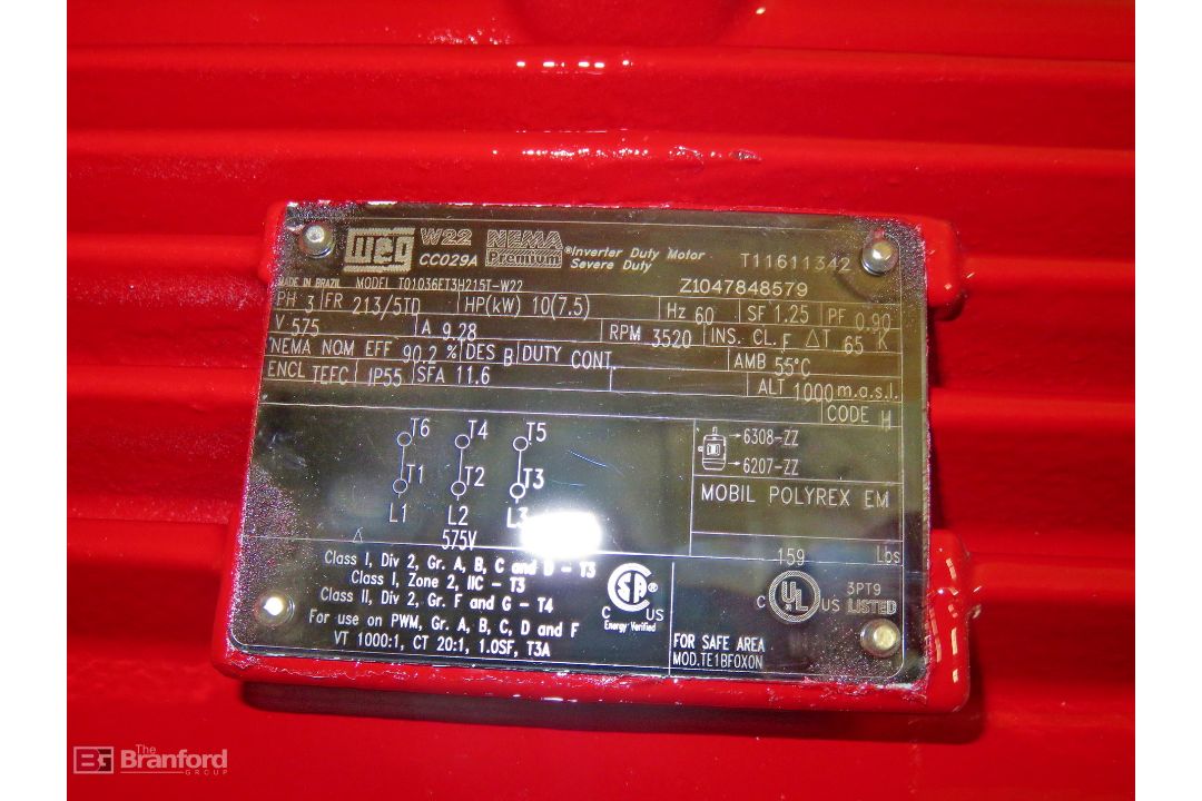 Ward Leonard WL16BVDSAB Raptor 600-HP vertical motor - Image 11 of 15