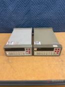 (2) Hewlett Packard 34401A Multimeters
