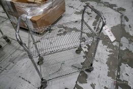 2-Tier Steel Cart w/ Wheels
