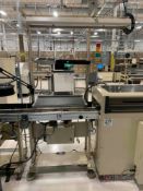 Inspection conveyor w/ topside cooling fans