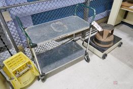 2-Tier Metal Rolling Cart