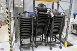 Approximately (40) Chairs On Carts
