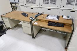 (2) Office Desks Incl (1) w/ Drawers