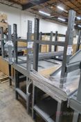 (6) Metal Uline Workbenches