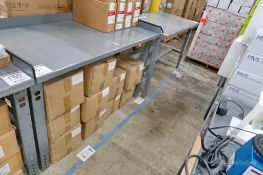 (4) Metal Uline Workbenches
