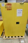 Uline H-2219M-Y Flammable Liquid Storage Cabinet