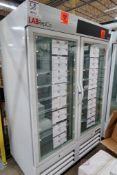 LABRepCo Ultra LHU-49-HG 2-Door Laboratory Refrigerator