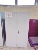 2-Door Cabinet w/ Linbin Plastic Bins