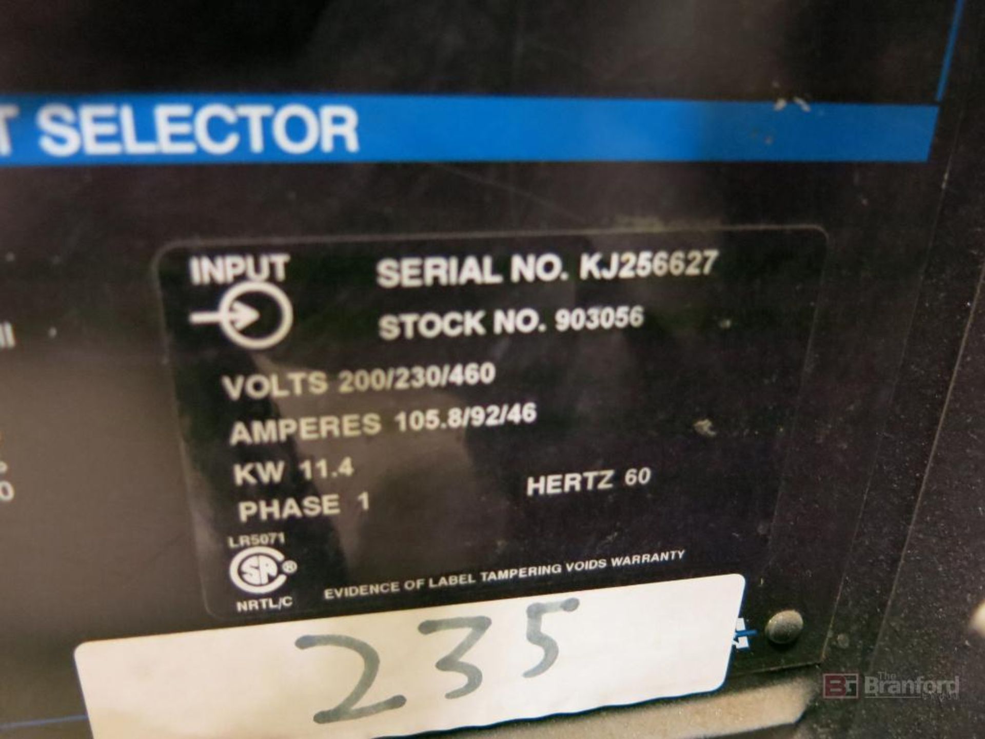Miller Model Syncrowave 250, CC AC/DC Welding Power Source - Image 3 of 5