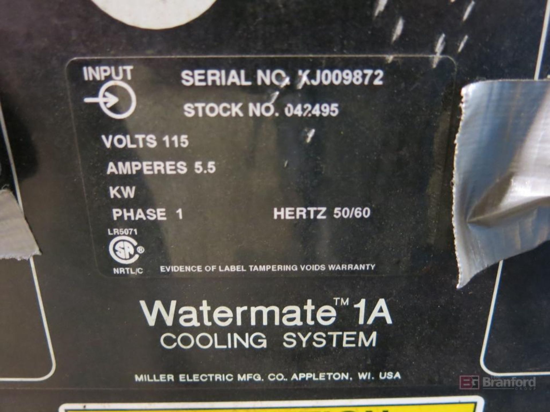 Miller Model 042495 Watermate A1, Cooling System - Image 2 of 2