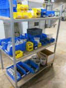 (2) Heavy Duty Steel Racks, w/ Contents