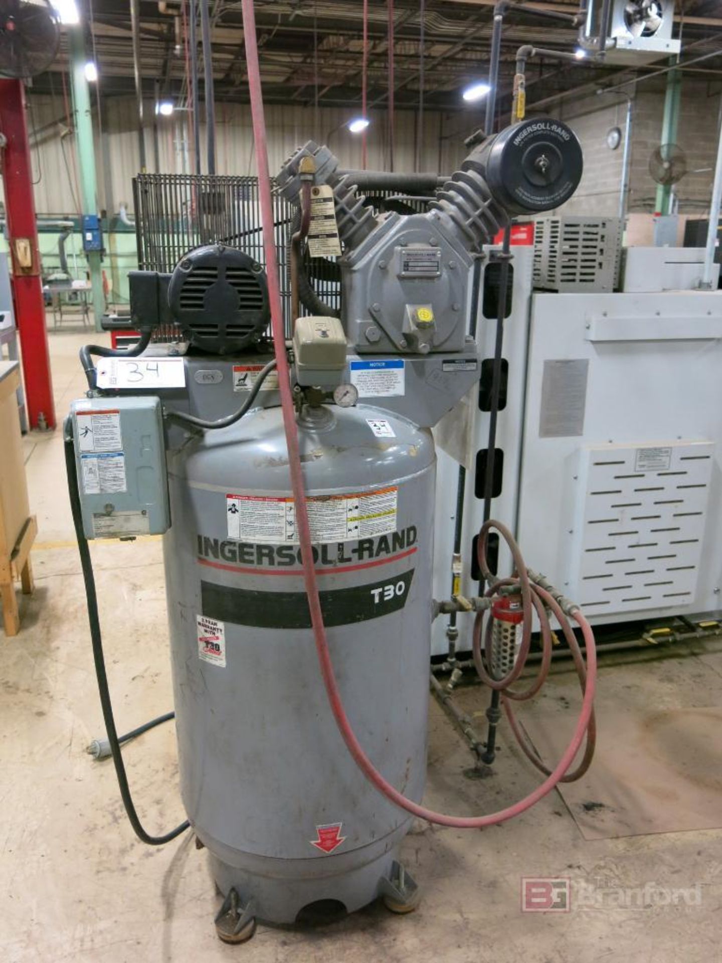 Ingersoll Rand Model T30/2475N5, 5-HP Vertical Tank Air Compressor