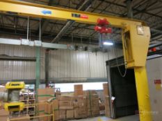 Dayton Model 4ZX11 1-Ton Cap. Floor Mount Jib Crane