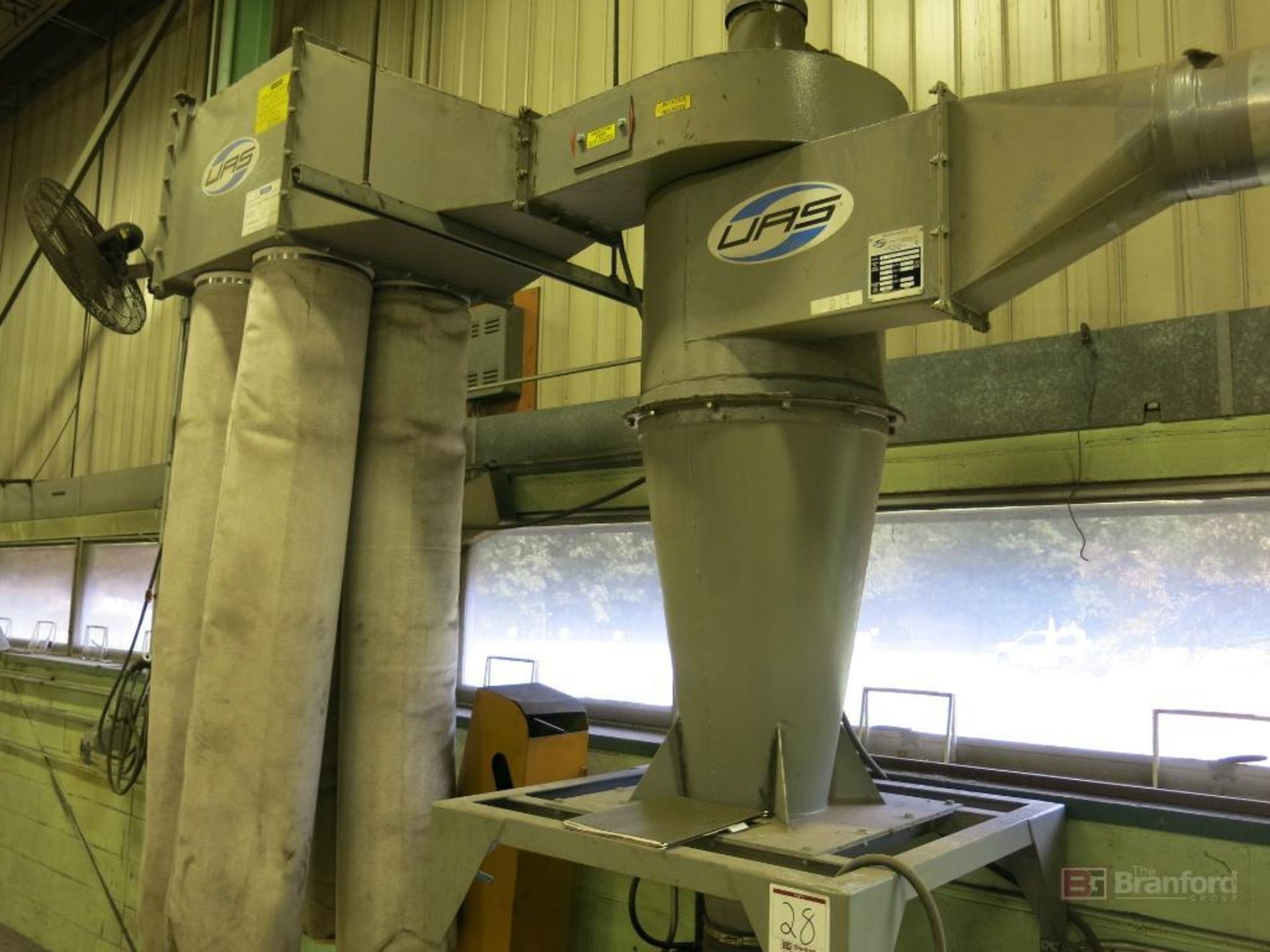 UAS United Air Specialists Model C 203-1D-AF4, 4-Bag Dust Collector - Image 2 of 3