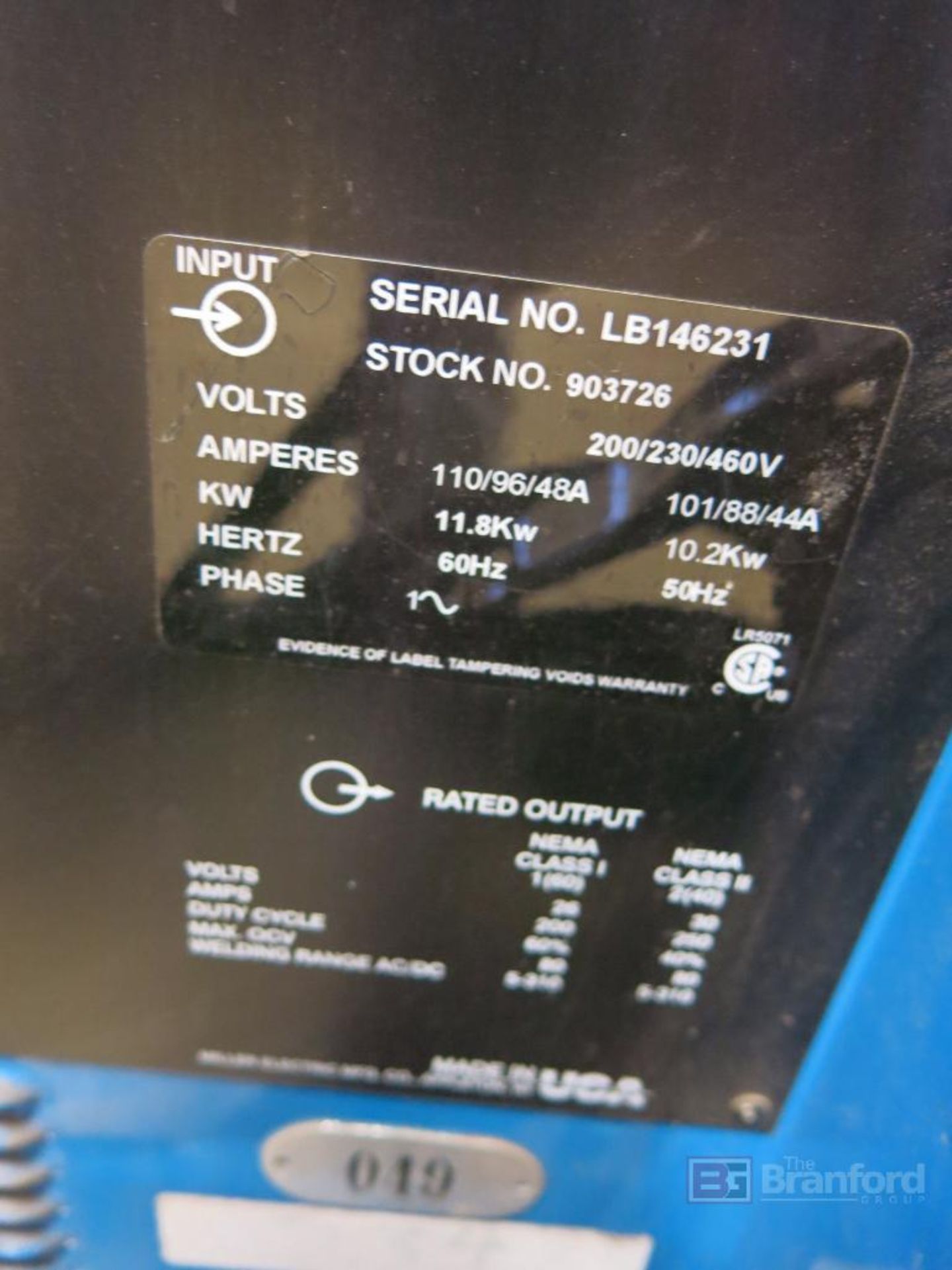 Miller Model Syncrowave 250 DX, CC AC/DC Squarewave Welding Power Source - Image 3 of 5