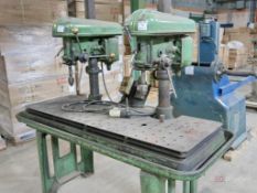 Delta Twin Spindle Pedestal Drill, w/ Oil-Groove Table