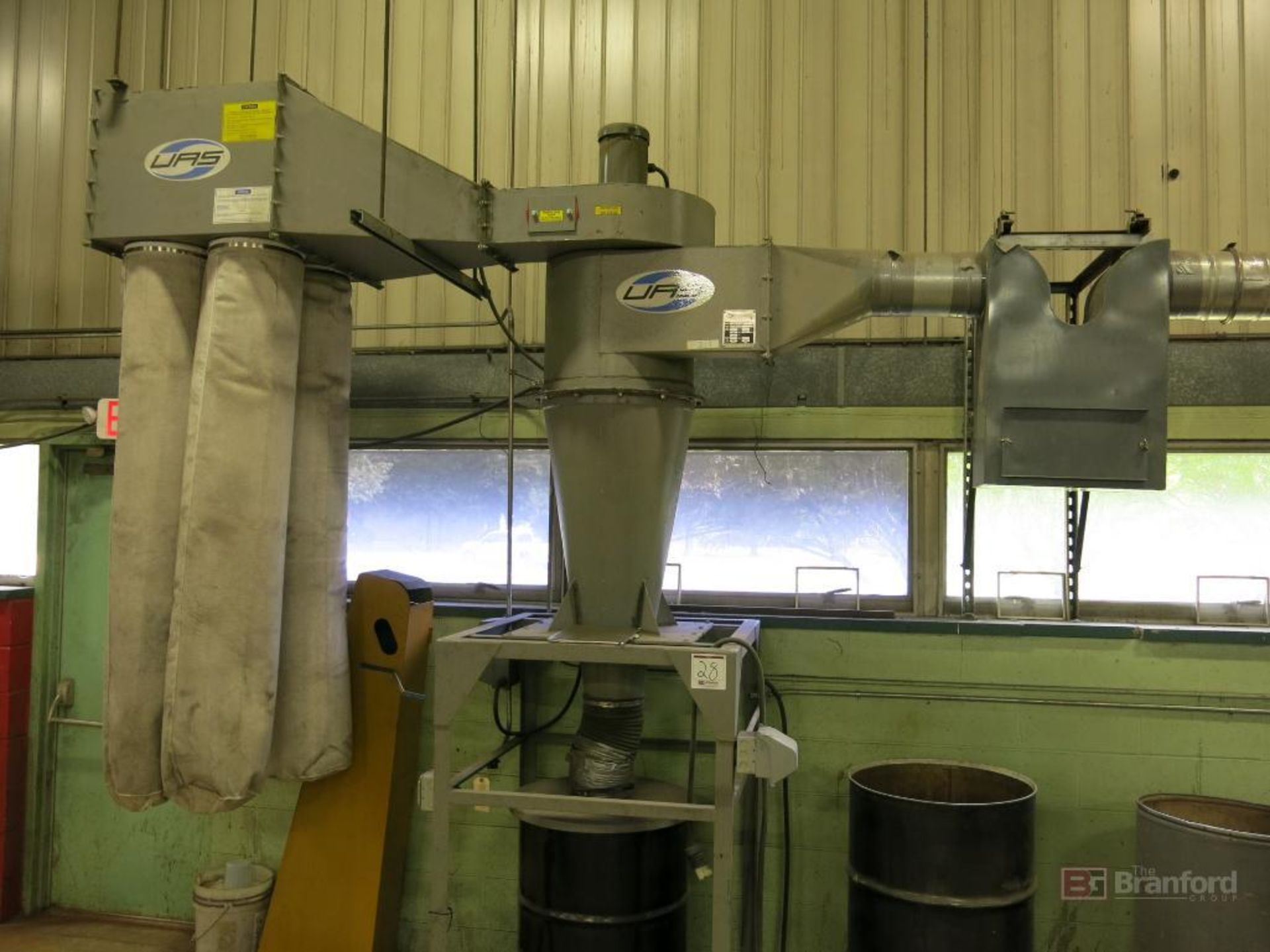 UAS United Air Specialists Model C 203-1D-AF4, 4-Bag Dust Collector