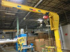 Dayton Model 4ZX11 1-Ton Cap. Floor Mount Jib Crane