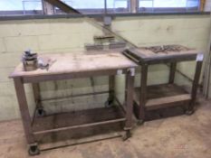 (2) Heavy Duty Steel Carts, w/ Contents