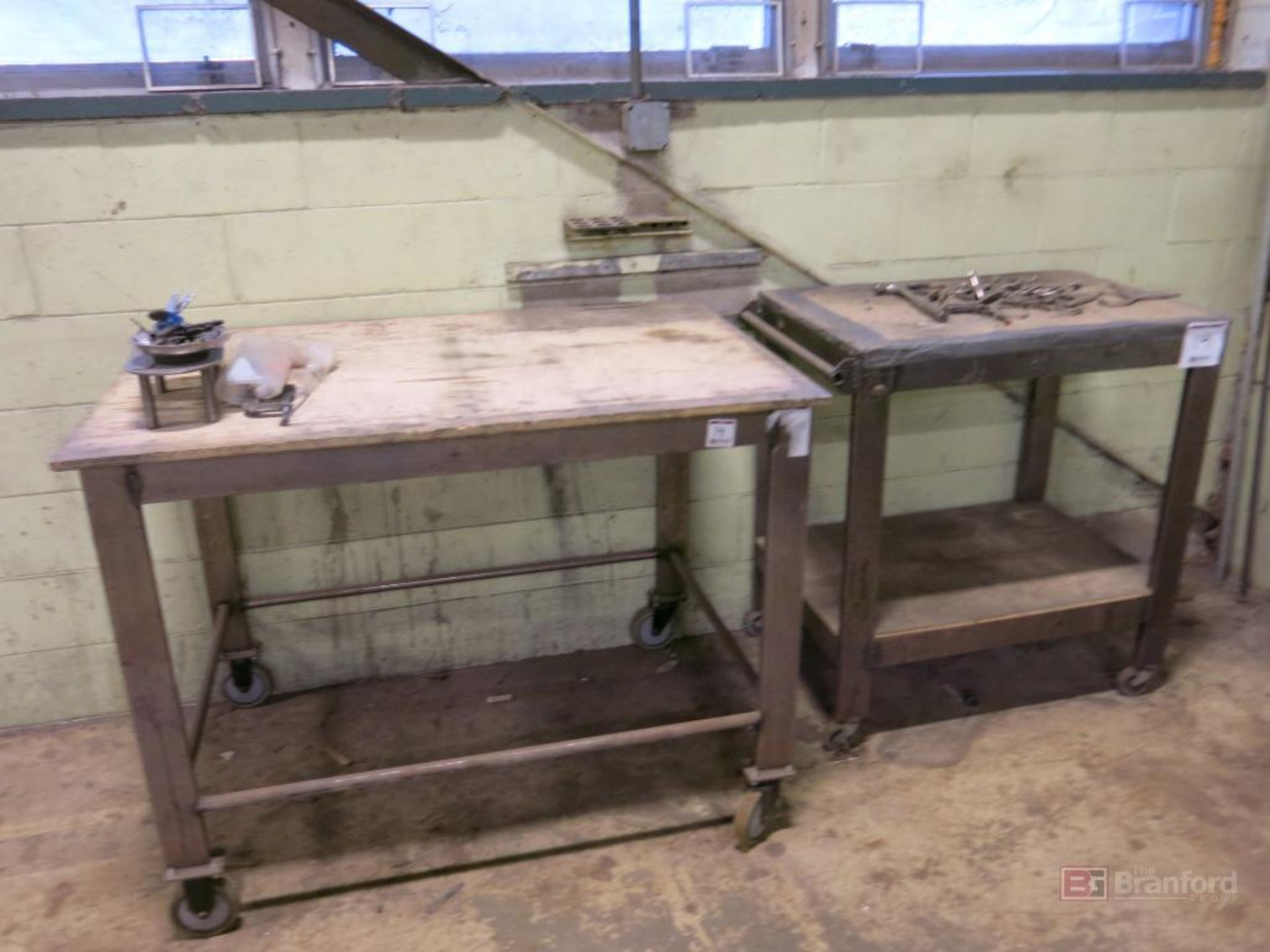 (2) Heavy Duty Steel Carts, w/ Contents
