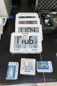 Lot of (6) marathon CL030060WH temperature, time, humidity readouts