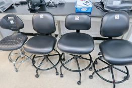 (4) Misc lab stools