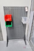 Rack for plastic parts bins