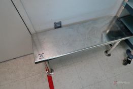 Small stainless steel bench