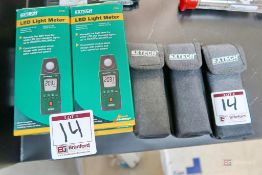 (7) ExTech LT40 LED Light Meters