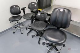 (4) Misc lab stools