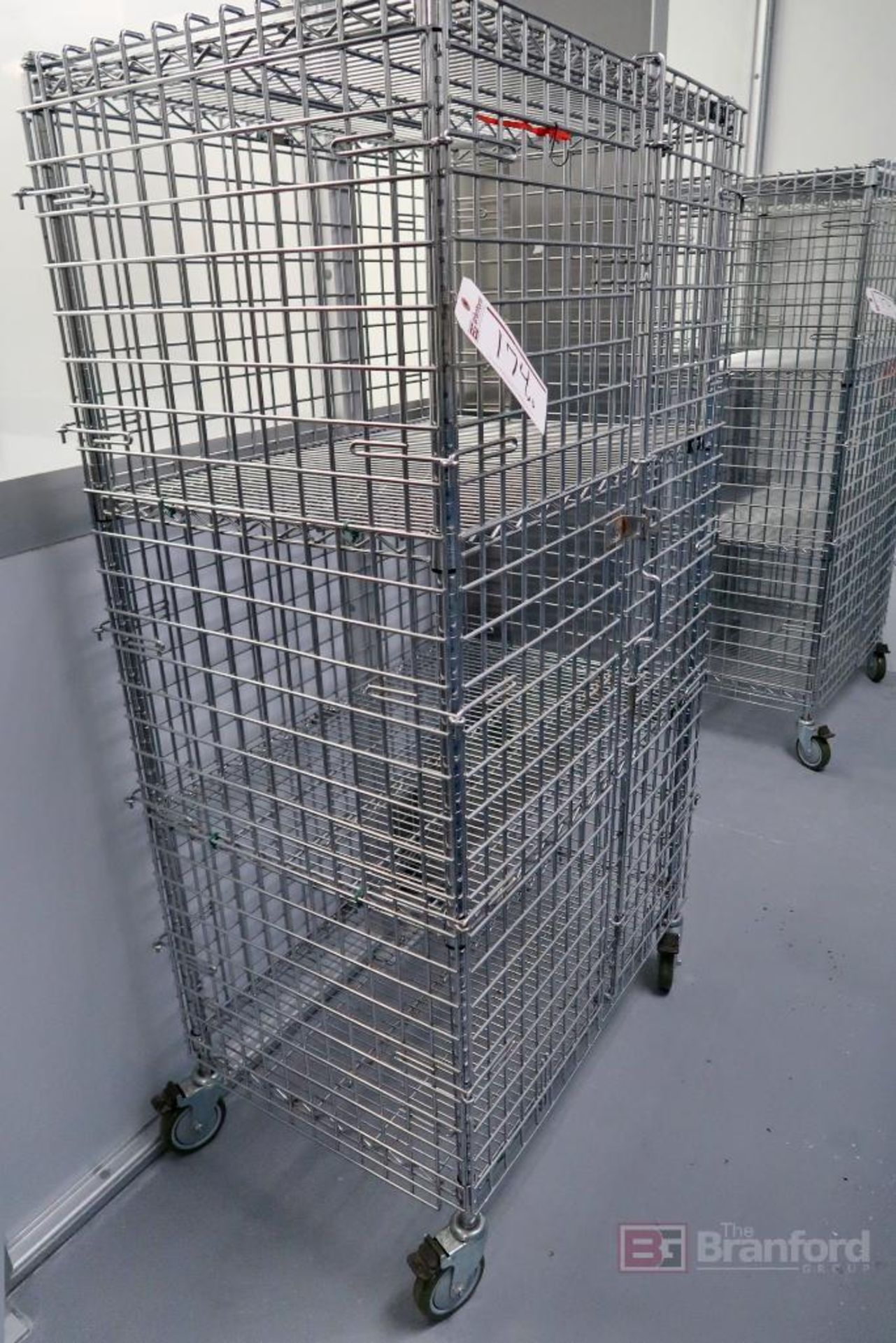 (3) Uline Rolling Metal cages - Image 3 of 4