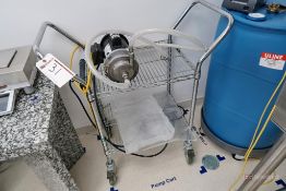 Rolling Uline wire cart