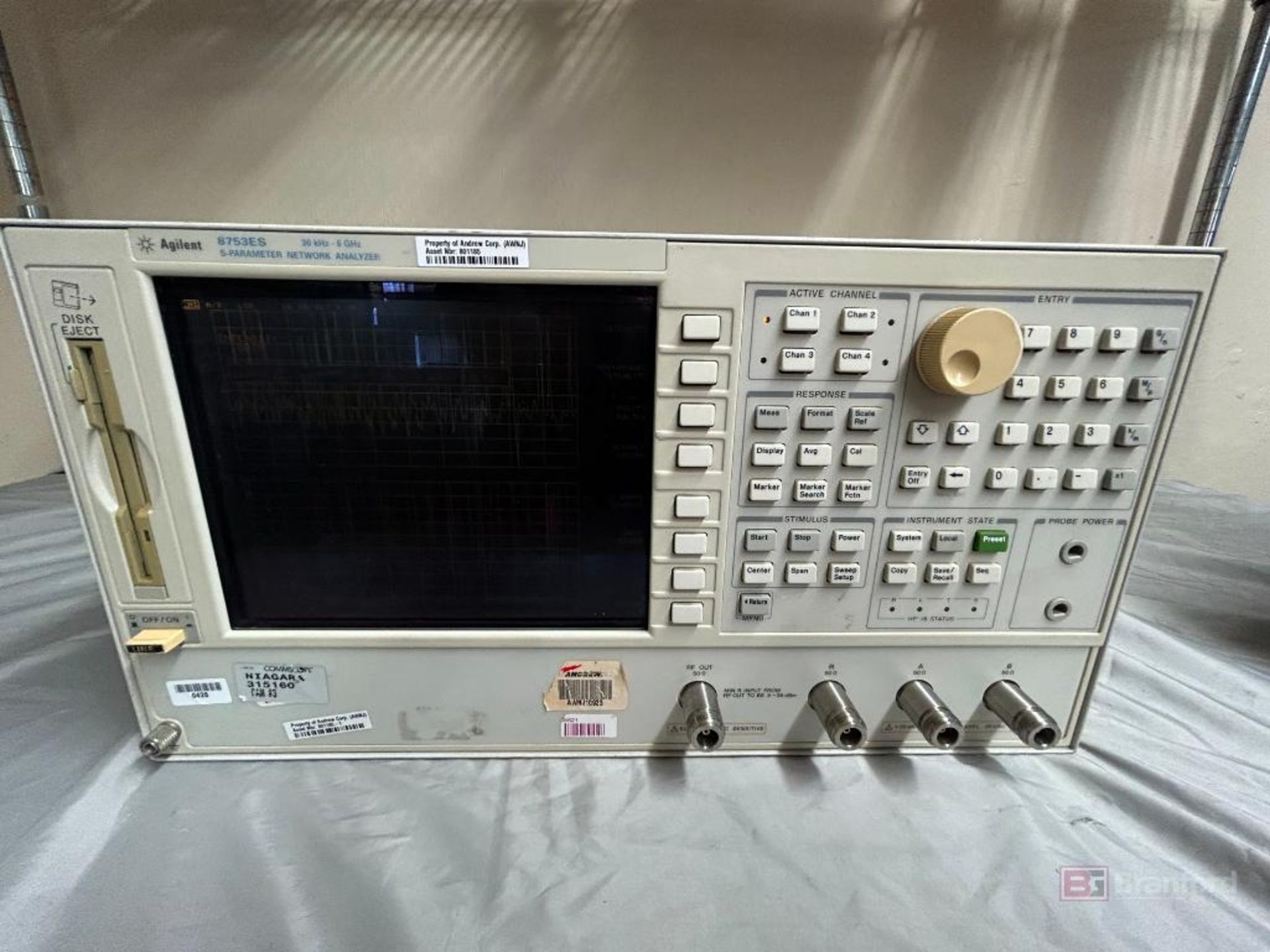 Agilent 8753ES S-Parameter Network Analyzer - Image 2 of 7
