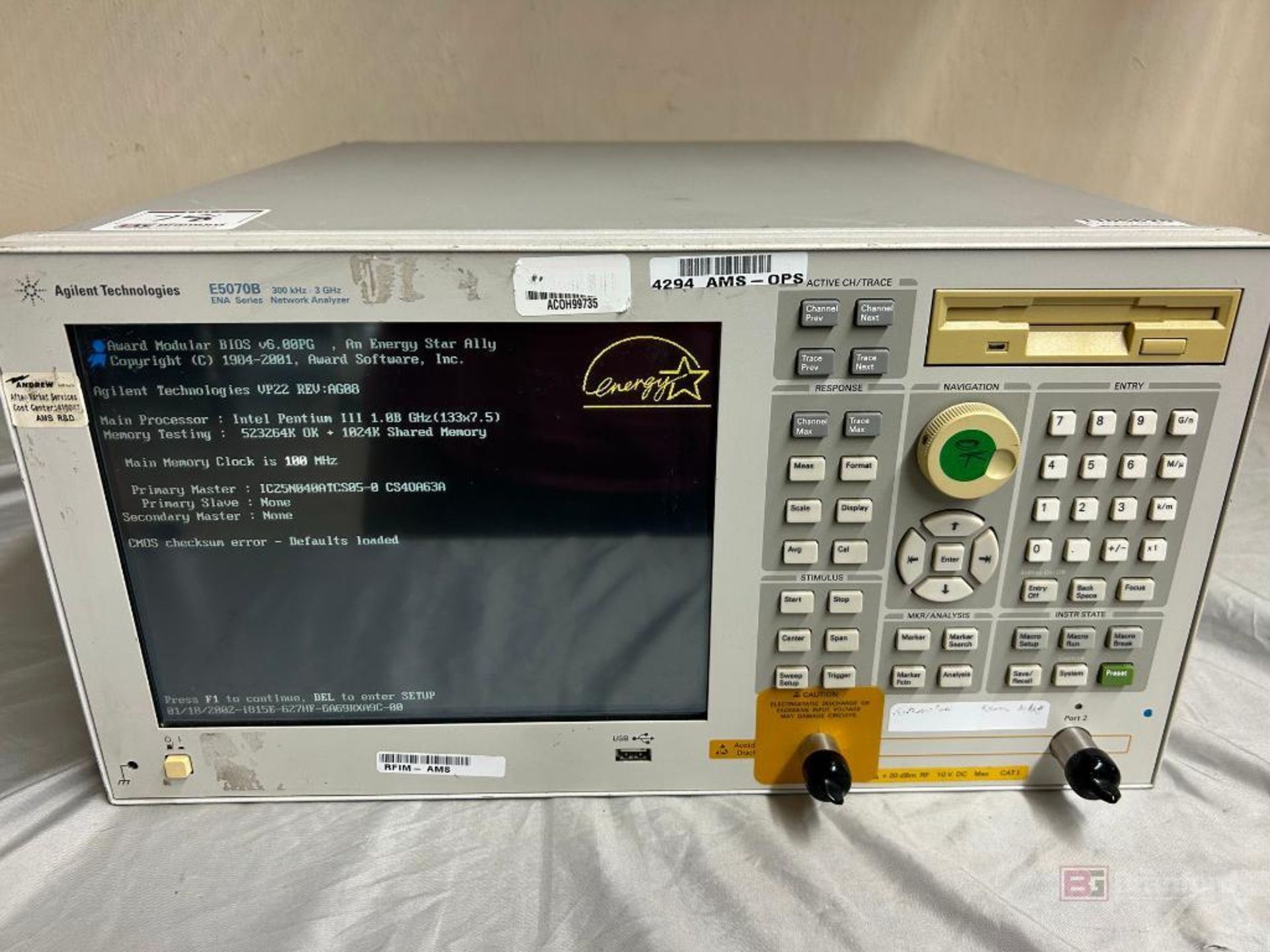 Agilent E5070B ENA Series Network Analyzer - Image 4 of 9