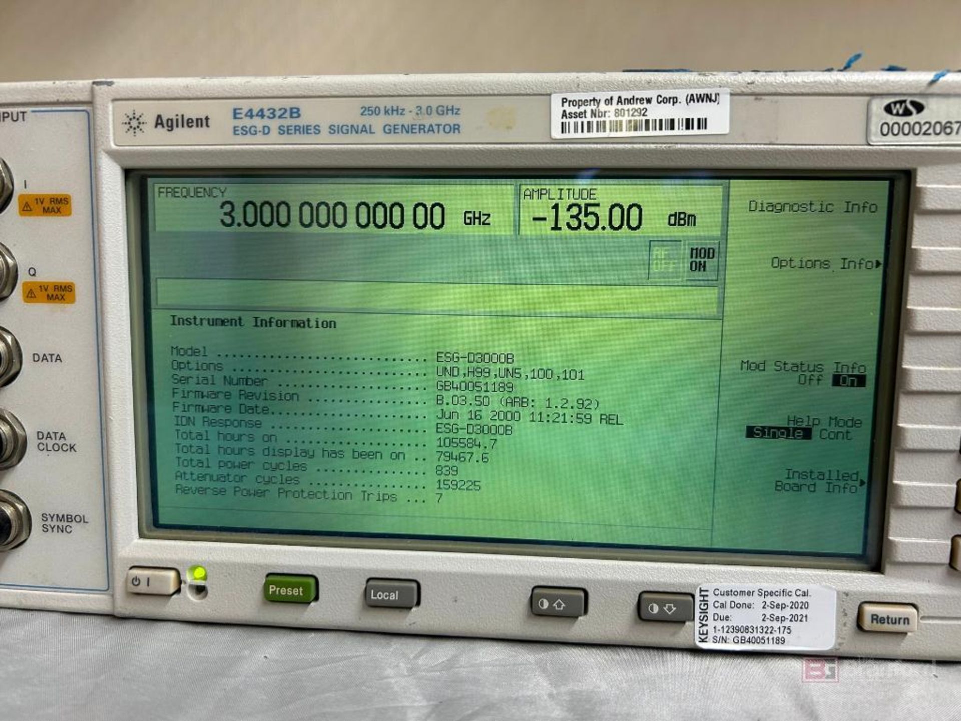Agilent E4432B ESG-D Series Signal Generator - Image 6 of 9